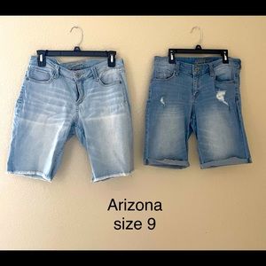 Arizona denim shorts. Size 9